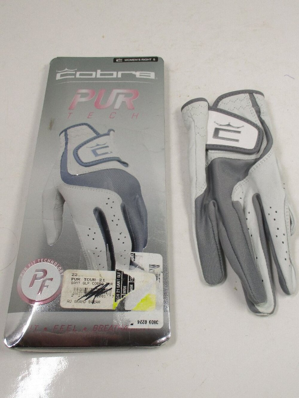NEW Cobra Pur Tech Leather Golf Gloves Woman's Right Hand Size S